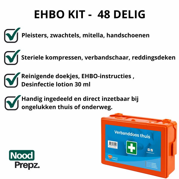 Compleet Noodpakket met Noodrantsoen en Nooddrinkwater