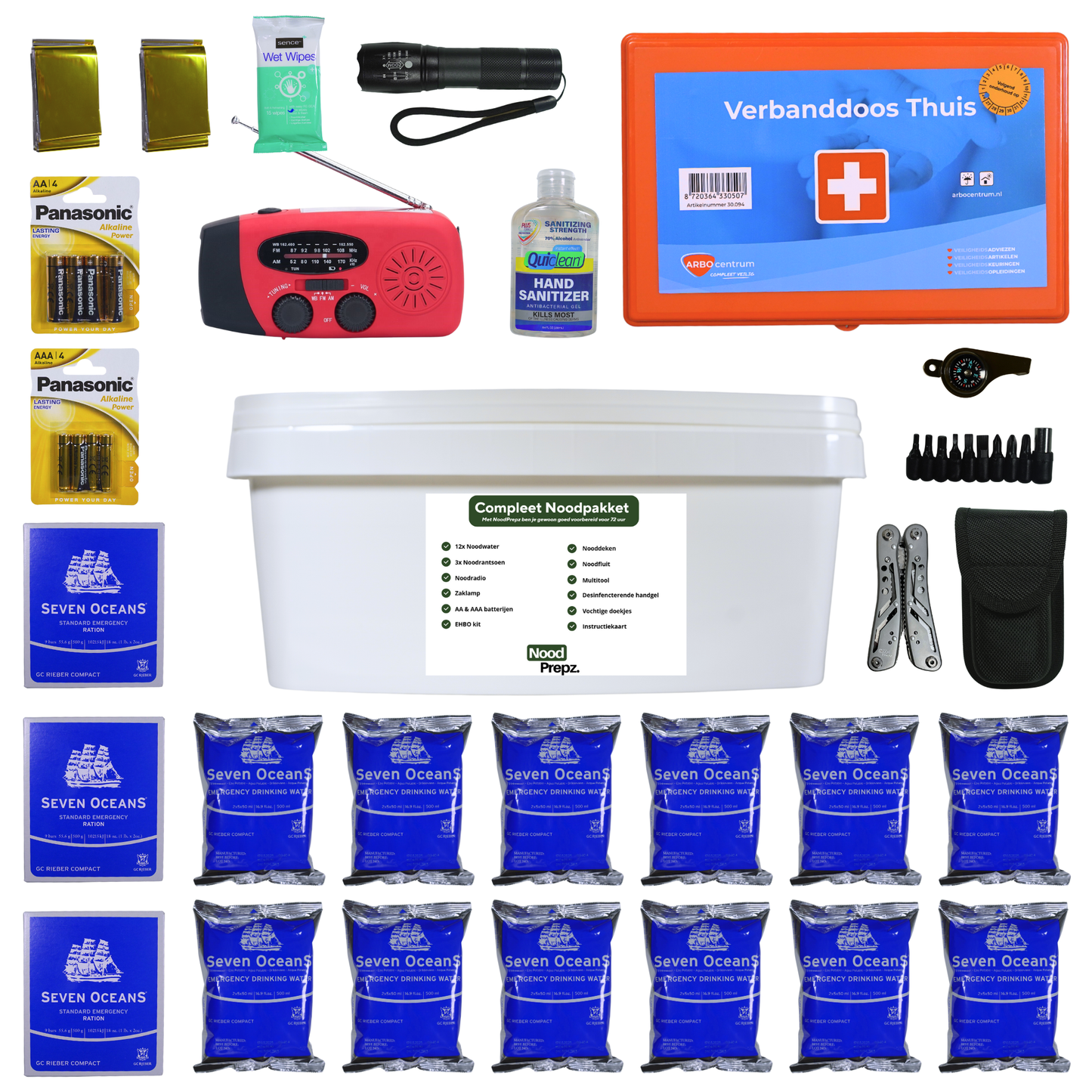 Compleet noodpakket