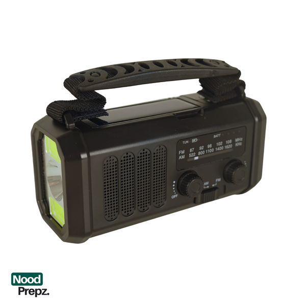 Noodradio met 10.000 mAh