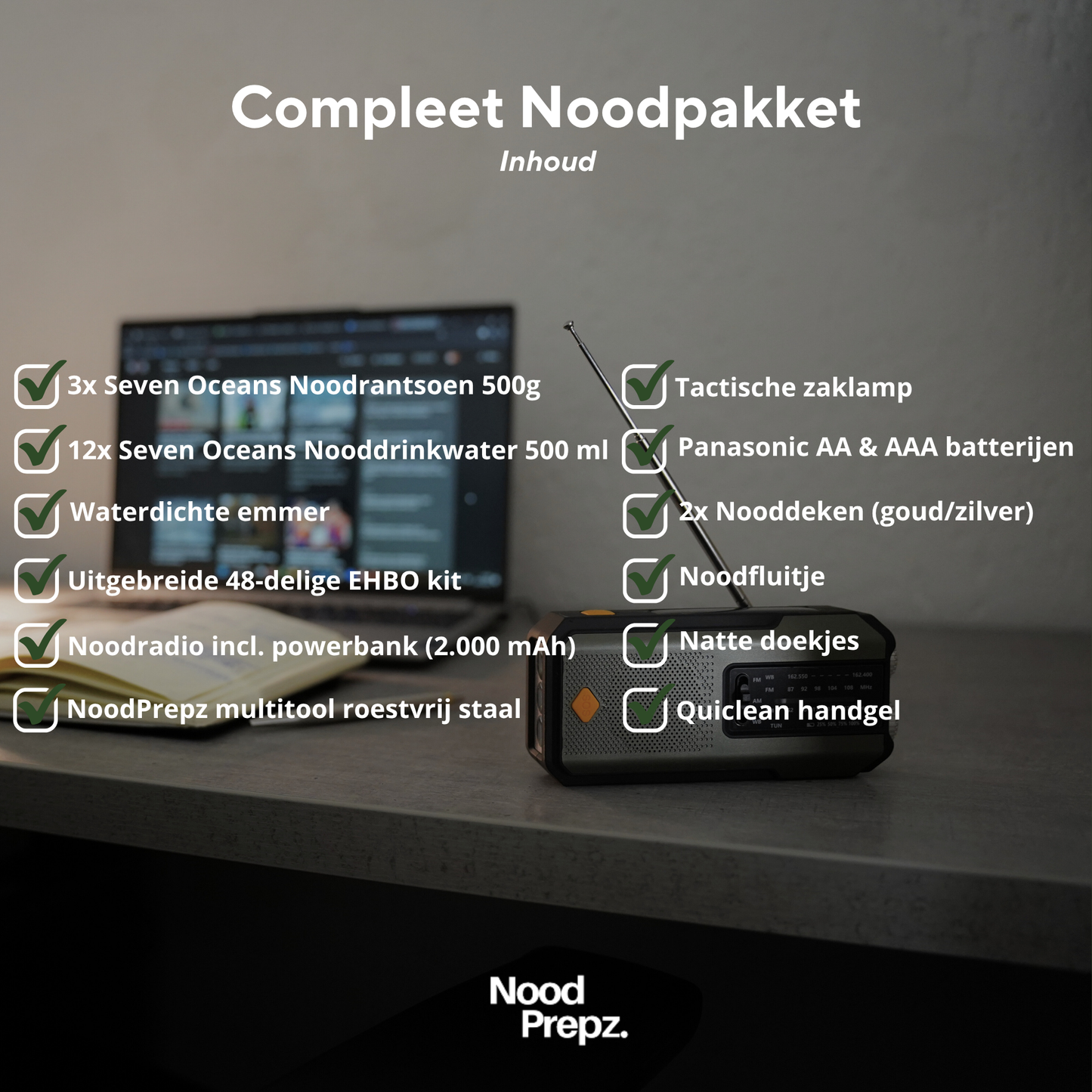 Compleet noodpakket