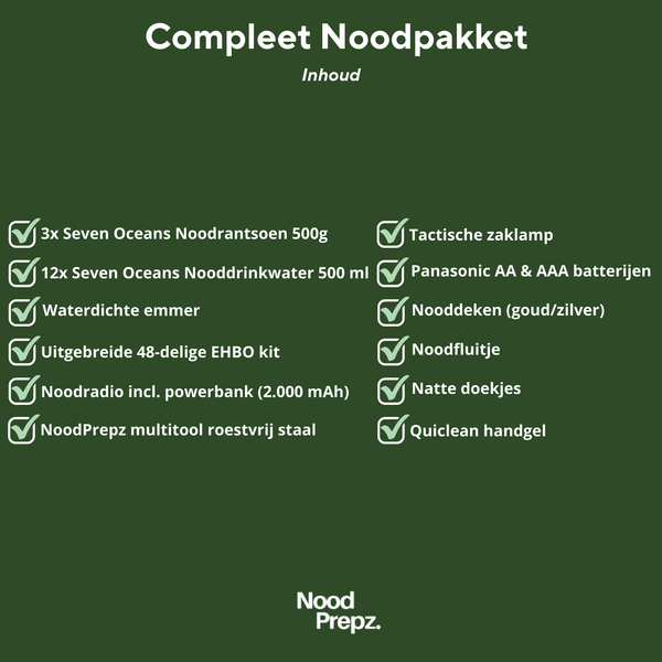 Compleet noodpakket